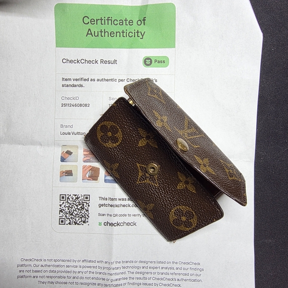 Louis Vuitton Accessories - Louis Vuitton LV Brown and Gold Monogram Card Holder With COA 🔥 Price DROP!
